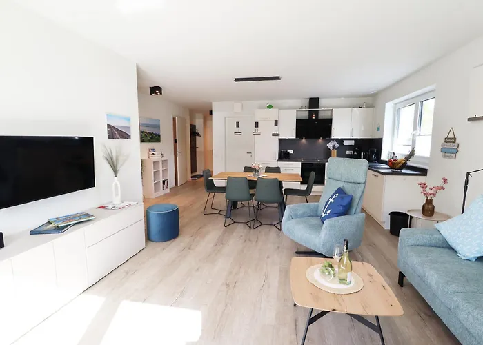 Kueste33/48 - Penthousewohnung Mit Dachterrasse, Sauna - Strandnah! * Tossens